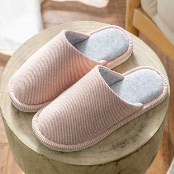 Autumn And Winter Warm Cotton Slippers Large Size For Men And Women Non-slip Suitable Indoor And Outdoor Couple Home Shoes Warm Cotton Slippers_vogvips.com