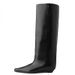 Women's Shoes Retro Knight Boots Women's Autumn New Style Pointed Wedge Heel Straight High Boots Not Over The Knee Fashionable Long Boots_vogvips.com