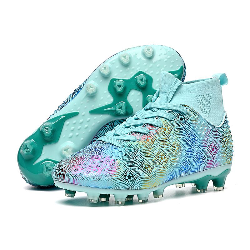 Men's and women's high top breathable football shoes non-slip wear-resistant football shoes_vogvips.com