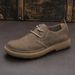 LIHUAMAO Cow Men‘ Shoes Wide-toe Leather Shoes Casual Sneakers Outdoor Hiking Work Lace Up Sport Footwear Walking_vogvips.com
