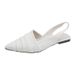 Women's Elegant Pleated Pointed Toe Flat Sandals Soft Sole Strappy Fashion Closed Toe Shoes for Summer_vogvips.com