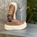 Women Trainers Flats Sneakers New Women S Thick Soled White Casual Genuine Leather Chunky Sneakers Cloud Shoes_vogvips.com