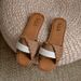 Plus Size Women's Slide Sandals (French-Inspired Color Block Design, Comfortable Flat Slippers For Summer - Size 41-43)_vogvips.com