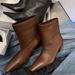 Niche Slim Boots Small Square Head Stilettos Small Bare Boots Women's Autumn And Winter Versatile Kitten Heel Short Boots Single Boots_vogvips.com