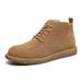 High-top booties Mid-top desert work boots Big leather boots_vogvips.com