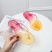 Two Herringbone Slippers For Women's Summer Fashion New Gradient Color Beach Crystal Shoes Straight_vogvips.com