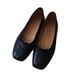 Sheepskin Version Genuine Leather Handmade Ballet Grandma Shoes Bowknot Shallow Mouth Shoes Women's Flat Mary Jane Shoes_vogvips.com