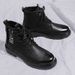 European Warm Series Layer Cowhide Men's Martin High Top British Style Genuine Leather Winter Zipper Work Boots Large Size Shoes_vogvips.com