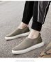 Retro Board Shoes Fly-woven Cowhide Mesh Shoes Comfortable Invisible Inner Height-increasing Mesh Board Shoes_vogvips.com