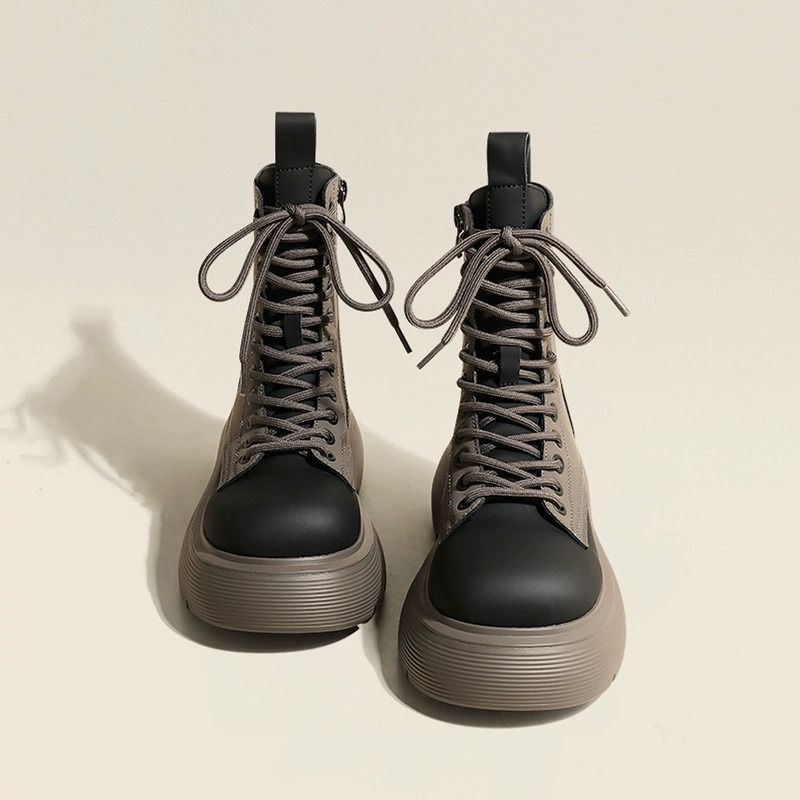 2023 autumn and winter Martin Women's boots, English-style thick-soled multi-purpose single-boot motorcycle boots_vogvips.com
