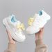 Huili WXY-N456Z Thick-Soled Sneakers 2026 Spring New Model For Girls, Student Embroidered Cat White Shoes (Magic_vogvips.com