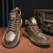 Men’s Shoes new British style all match retro Martin boots men's casual shoes men's trendy leather shoes_vogvips.com