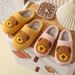 New Comfortable Home Bear Head Cute Warm Winter Slippers Couple Men And Women Thick Soft Sole Cartoon Cotton Shoes_vogvips.com