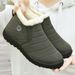 2025 Winter New Foreign Trade Women's Fleece-Lined Warm Parent Shoes Polyurethane Casual Cotton Cross-Border Snow Boots_vogvips.com