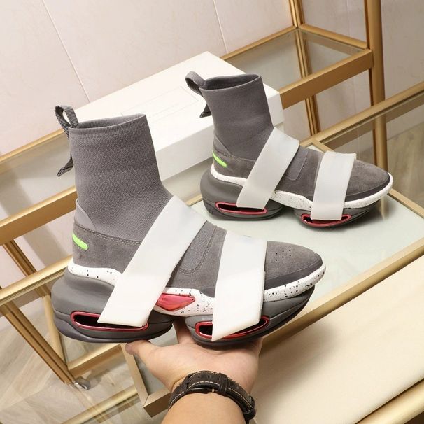 In-Stock Spring/Summer Foreign Trade Elastic Sock Boots, Fashionable High-Cut Design, High-Quality Thick-Soled_vogvips.com