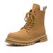 Men's Shoes High-top Martin Boots Men's Retro Tooling Shoes Thick-soled Big Yellow Boots_vogvips.com