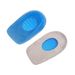 Elastic blue GEL heel pad shock absorption relieve heel pain new insole half size pad men's and women's size_vogvips.com
