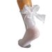 Socks New Big Bow Lolita Socks Sweet Student Wood Ear Edge Women's Socks Solid Color Mid Tube Socks Cotton Socks_vogvips.com
