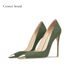 Black Suede With Metal Toe Cap, Versatile Low-cut High-heeled For Women, 2026 New Model, Thin Heel, Pointed Toe, Sexy_vogvips.com