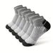 6/12/30 Pairs Men Low Cut Fashionable Versatile Odor Resistant Sweat Absorbing Comfortable Breathable Elastic Sports_vogvips.com