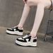 European Station Sponge Cake Platform Casual Shoes Small Man Height Increase Casual White Shoes Student Women's Shoes_vogvips.com