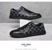 Men's Shoes Board Shoes Little White Shoes Low-top Cowhide Surface Printed Flat-bottomed Sports And Leisure Shoes_vogvips.com