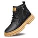 Martin Boots High-top Tooling Wind Invisible Inner Heightening Thick-soled Tooling Boots Men's Boots_vogvips.com
