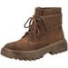 Women's Short 2025 New Martin Slim Spring Style Ankle Boots Winter Autumn Flat Lace-up_vogvips.com