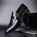 Euro Step 2025 Business Slip-On Men's Shoes Top Layer Cowhide Wenzhou Genuine Leather Loafers Trendy Versatile Height Increasing_vogvips.com