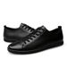 Hollow Board Shoes Men's Velvet Cotton Cowhide, Soft-soled Casual Men's Shoes Breathable Low-top White Shoes_vogvips.com
