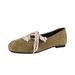 Shallow Single Shoes Ballet Flat Women's Shoes Soft Sole Early Spring French Retro Mary Jane Shoes Inner Height Increase_vogvips.com