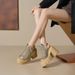 Fashionable Summer 12cm Height Increasing Hollow Woven Fishnet Shoes Design Sense Small Stature Thick Sole High Heel_vogvips.com