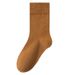 Women's Socks Solid Color Casual Socks Spring And Summer Breathable Sweat Absorbing Socks Four Seasons Cotton Socks Mid Tube Socks Women's Socks_vogvips.com