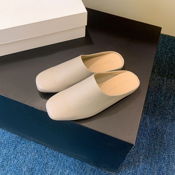 Women's Slip-On Mule Flats - Soft & Comfortable Loafer Shoes With Closed Toe For Casual Wear_vogvips.com