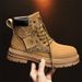 Autumn Winter New Men's Work Trendy High-top Yellow Martin Durable Kick-resistant Motorcycle Boots For Men_vogvips.com