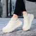 Winter Cotton Thick Sole Outdoor Fur PLUSH EVA Slippers For Men Indoor Women's Waterproof Shoes Chef Shoes Non-Slip_vogvips.com