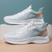 Spring And Summer Fly Woven Breathable Mesh Men, Thick Soled Lightweight Shock-Absorbing Sports Shoes For Men_vogvips.com