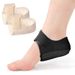 Women's & Men's Heel Protector Socks - Breathable & Comfortable Foot Cushion For All Seasons, Anti-Slip Design With Adjustable Straps (Black, Beige)_vogvips.com