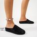 New Fashionable Black Sequined Women's Slippers Casual Versatile PU Material Rubber Sole Comfortable Slip-On Shoes_vogvips.com