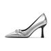 French-style Pointed-toe Women's Shoes, 2026 New Model, With Belt Buckle, Black, Sexy, Elegant, Shallow-cut, Thin-heeled_vogvips.com