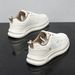 Men's Lightweight Embroidered Platform Sneakers White Casual Trendy Versatile Fashion Sports Shoes_vogvips.com