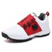 Men's Golf Shoes For Men Fashionable Wide Sole Casual Sports Shoes For Men Automatic Knob Laces Spikeless Shoes Vacation Walking Shoes_vogvips.com