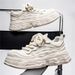 Spring 2026 Men’s Casual Sneakers — Round Toe, Colorblock Design, Breathable Mesh Lining, PVC Injection-molded Sole, Low-heel Lace-up Fit_vogvips.com