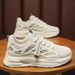 Summer New Breathable Mesh Sports Men's Trendy And Versatile Thick Soled Casual Running Dad Shoes Men_vogvips.com