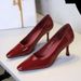321 European And American Style Fashion Patent Leather Shiny Party High Heels Women Elegant Simple Thin Heel Small_vogvips.com