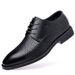 Suitable For All Seasons Genuine Leather Lace-Up Men's Business Formal Low Top Korean Style Performance Wedding Shoes_vogvips.com