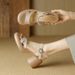 French Style Stunning High Heels Open Toe Roman For Women Summer 2025 New Small Stature Casual Sandals Chunky Heel_vogvips.com