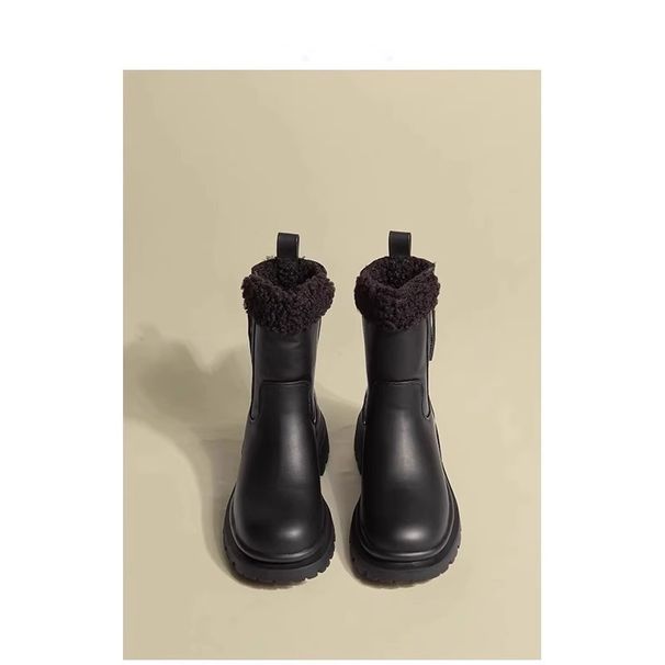 Best Seller Boots, 2025 New Thick Soled&Height Increasing Side Zipper Snow Boots, Winter Warm And Plush Thick Heel Short Boots For Women, Cotton Boots_vogvips.com