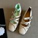 New Style Women's Leather Pig Nose Mary Jane Shoes Retro Square Toe Ballet Flats French Low Mouth One Strap_vogvips.com