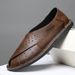 Leather Roman Men' Sandal Buine Caual Summer Shoe Outdoor Beach Wading Slipper New Arrival Male Sandaly_vogvips.com
